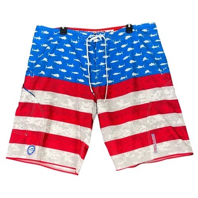 Pelagic Sharkskin Boardshorts Men 40 Fishing Offshore Performance Angler XXL