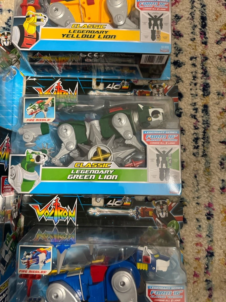 Juego de 5 Playmates Classic Voltron 40 Aniversario Serie Legendaria 2024 Foto 4 de 4