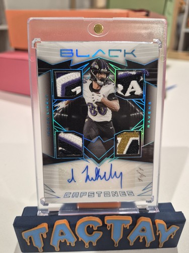2024 Panini Black Capstones 4 Patch Auto 1/1 Isiah Likely