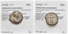 FITZ DIVA FAUSTINA DENARIUS ROME AETERNITAS ROMAN SILVER 2,75g 17mm ±FIY2157
