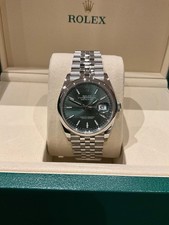 Rolex Datejust 36 126200 Watch Stainless Steel Oyster, Mint Green Dial, 36mm