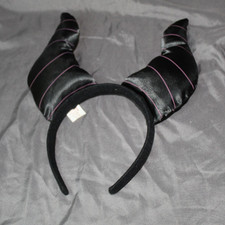 Disney Maleficent Horns Headband Black Purple Costume Adult Kids