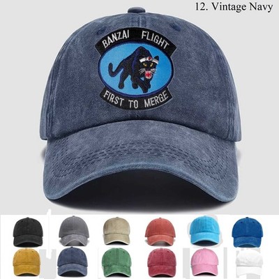Customized Embroidered Hat 35th Fighter Squadron Banzai Flight First To Merge