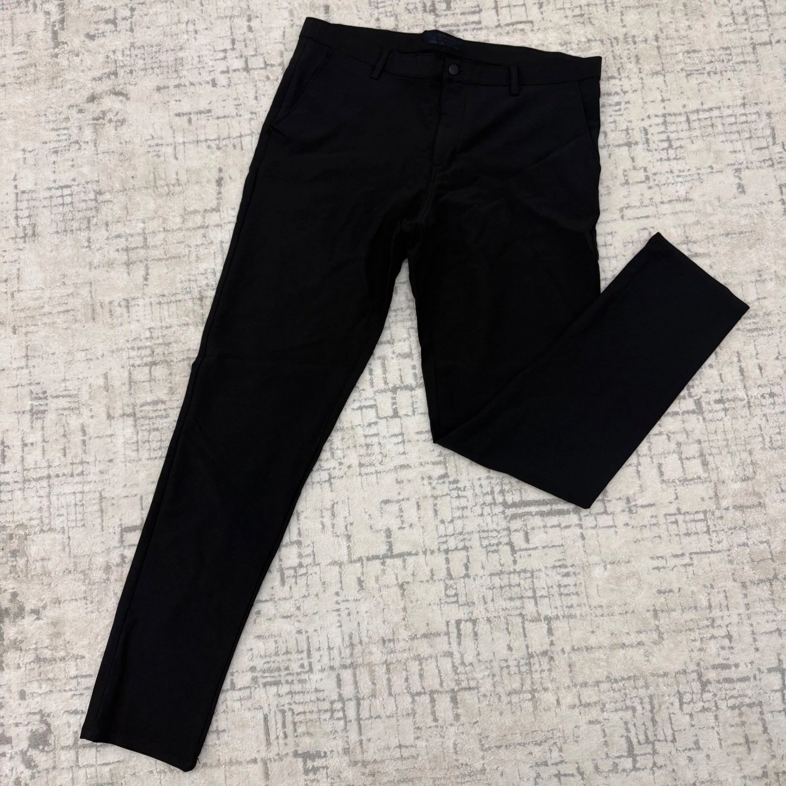 M4 Nomad Slim Fit Mens Black Performance Pants Trousers Comfy Stretchy 36W x 32L