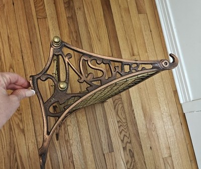 Vtg NSWR New South Wales Railroad Brass Cast Train  Luggage Rack