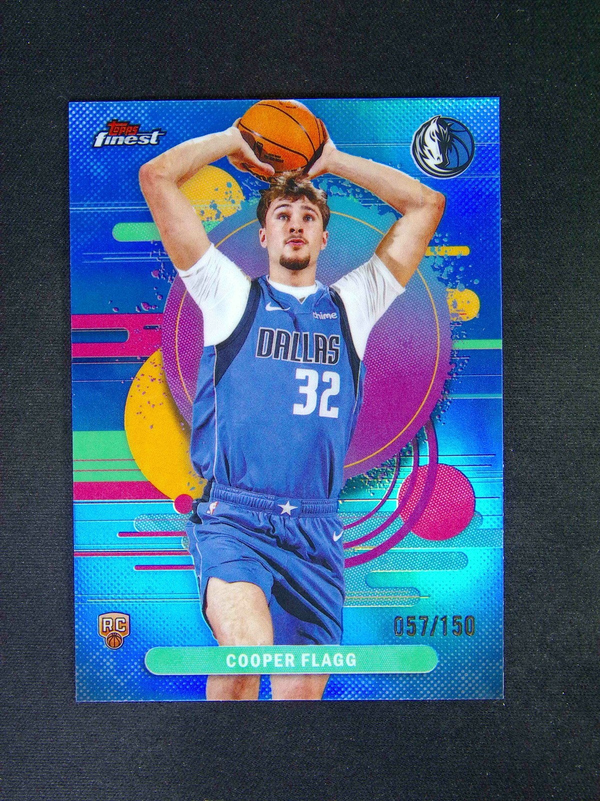 2025-26 Topps Finest Cooper Flagg #101 RC Rookie Uncommon Blue Refractor /150