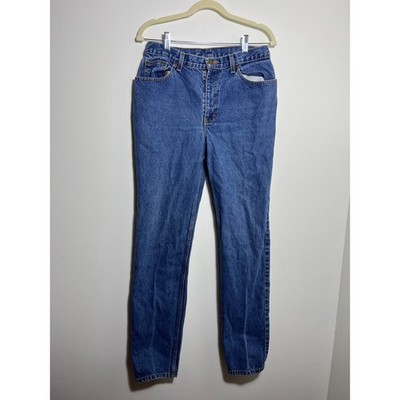 Jeanology Collection High Waisted Straight Leg Denim Jeans Medium Wash Blue
