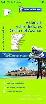 Valencia C.D. Azahar - Zoom Map 149. 1 : 150 000 | Map | Michelin | (Land-)Karte