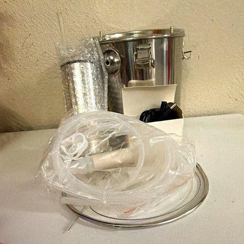Stainless Steel Electric Countertop Air Still Distiller Kit w/ Lid Clamps