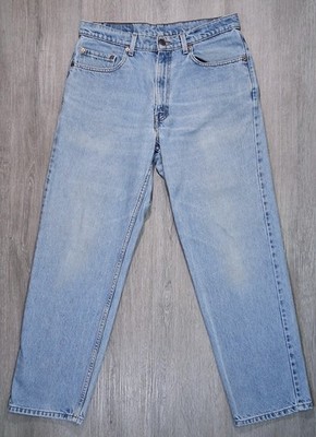1998 Levis 550 Blue Denim Jeans 34x30 (*33 Actual Waist*) Vintage - Nice Wear