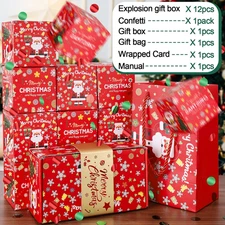 Surprise Gift Box Explosion for Money, Merry Christmas Explosion Gift Box Exp...