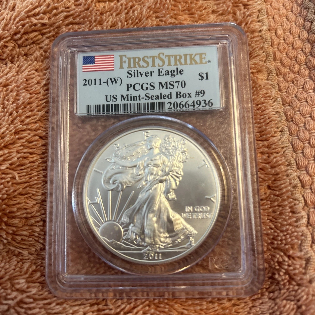 2011年アメリカンイーグルコイン First Strike PCGS MS70 2011 W