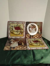 Set Of 4  Range Kleen Square Trivet Insulated Hot Pads New-Never Used