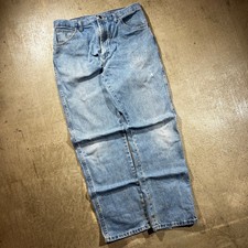 Vintage Rustler Light Wash Jeans 36x32 Straight Leg