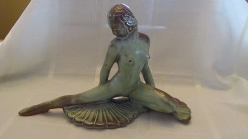 Frankoma Art Pottery - Fan Dancer #113 - Prairie Green -