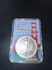 1986 US 1oz 999 Silver American Eagle Coin, MS69 NGC, San Francisco Mint, Graded
