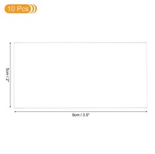 10 x Clear Acrylic Place Cards for Table Setting Rectangle 3.5" x 2"