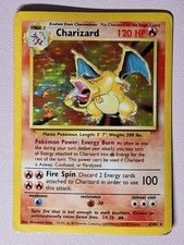 Pokémon Charizard 4/102 Base Set 1999 Holo WOTC English HP / Poor