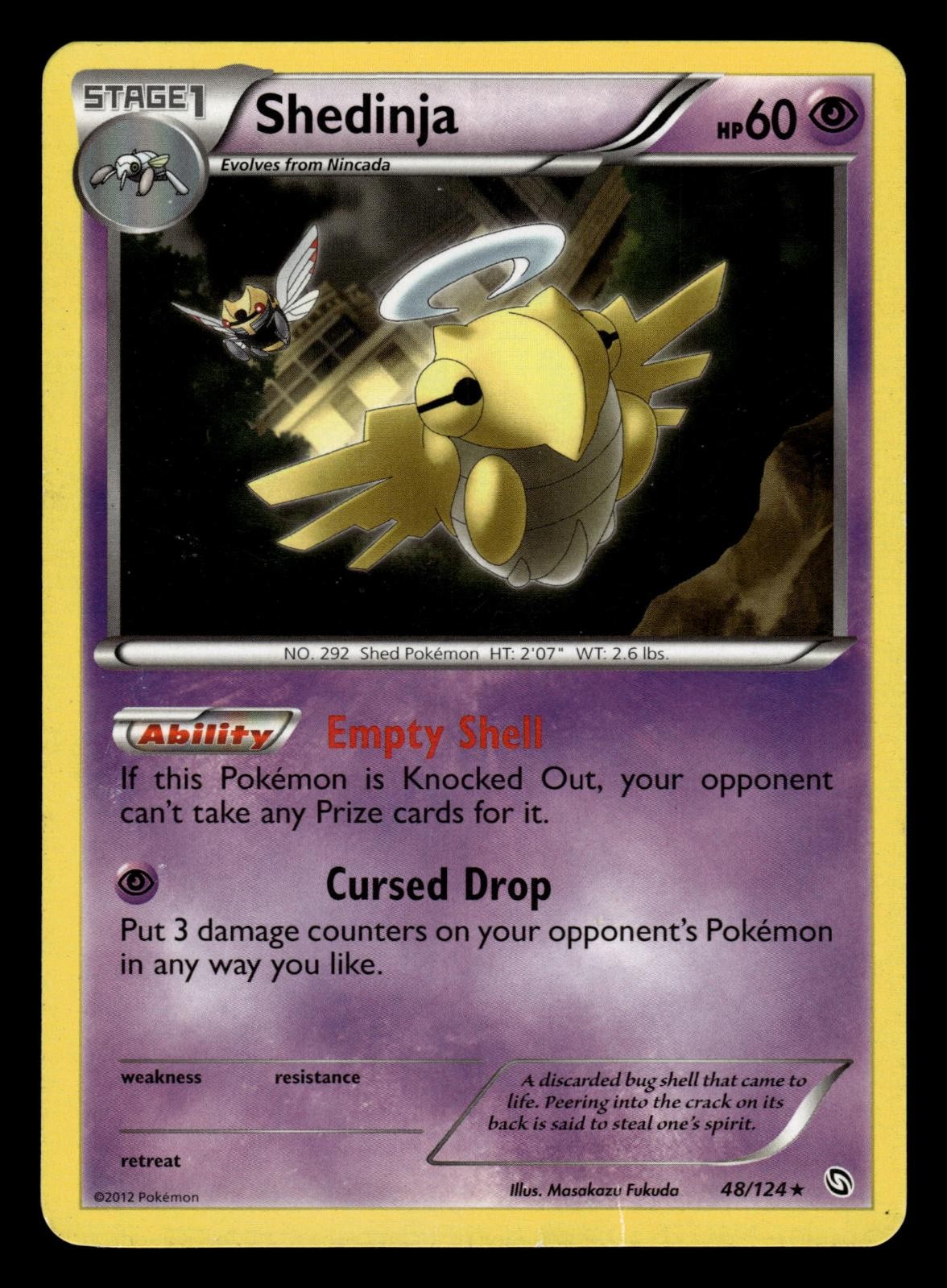 Shedinja - Dragons Exalted 48/124 - Rare - HP - Pokemon