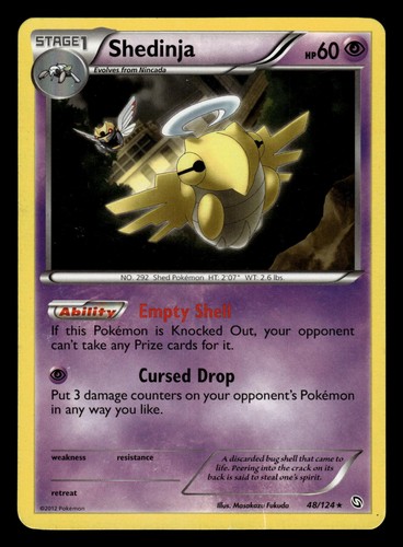 Shedinja - Dragons Exalted 48/124 - Rare - HP - Pokemon
