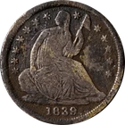 1839-P Seated Liberty Half Dime