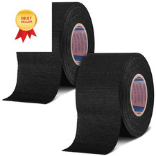 Outus Wire Harness Cloth Electrical Tesa Tape 2 Inch x 49.2 FT, Black