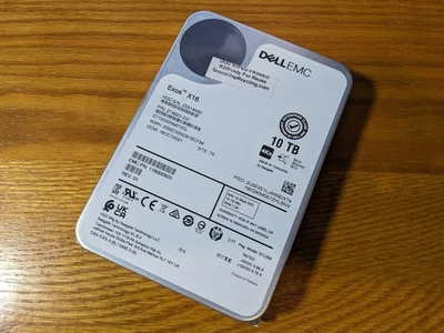 Seagate 10TB Exos X16 7.2K SAS 3.5" Hard Drive HDD Dell ST10000NM010G 100% Healt - Image 1 of 4