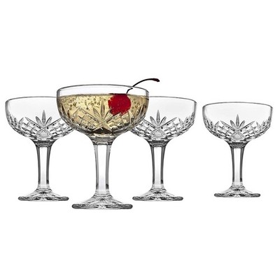Godinger Silver Dublin Champagne Coupe Glasses - Set of 3