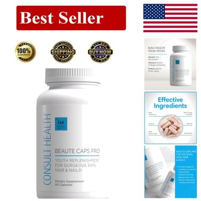Consult Health Beaute Caps Pro - Collagen Supplement - Biotin 10,500Mcg, MSM,...