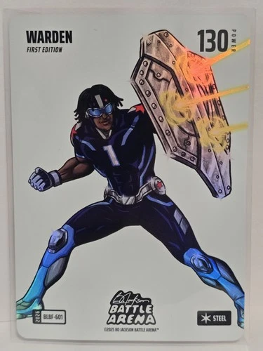 2026 Bo Jackson Battle Arena WARDEN Blizzard Battlefoil Cam Ward Steel #BLBF-601