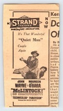 1963 JOHN WAYNE McLINTOCK MOVIE AD Vtg 2