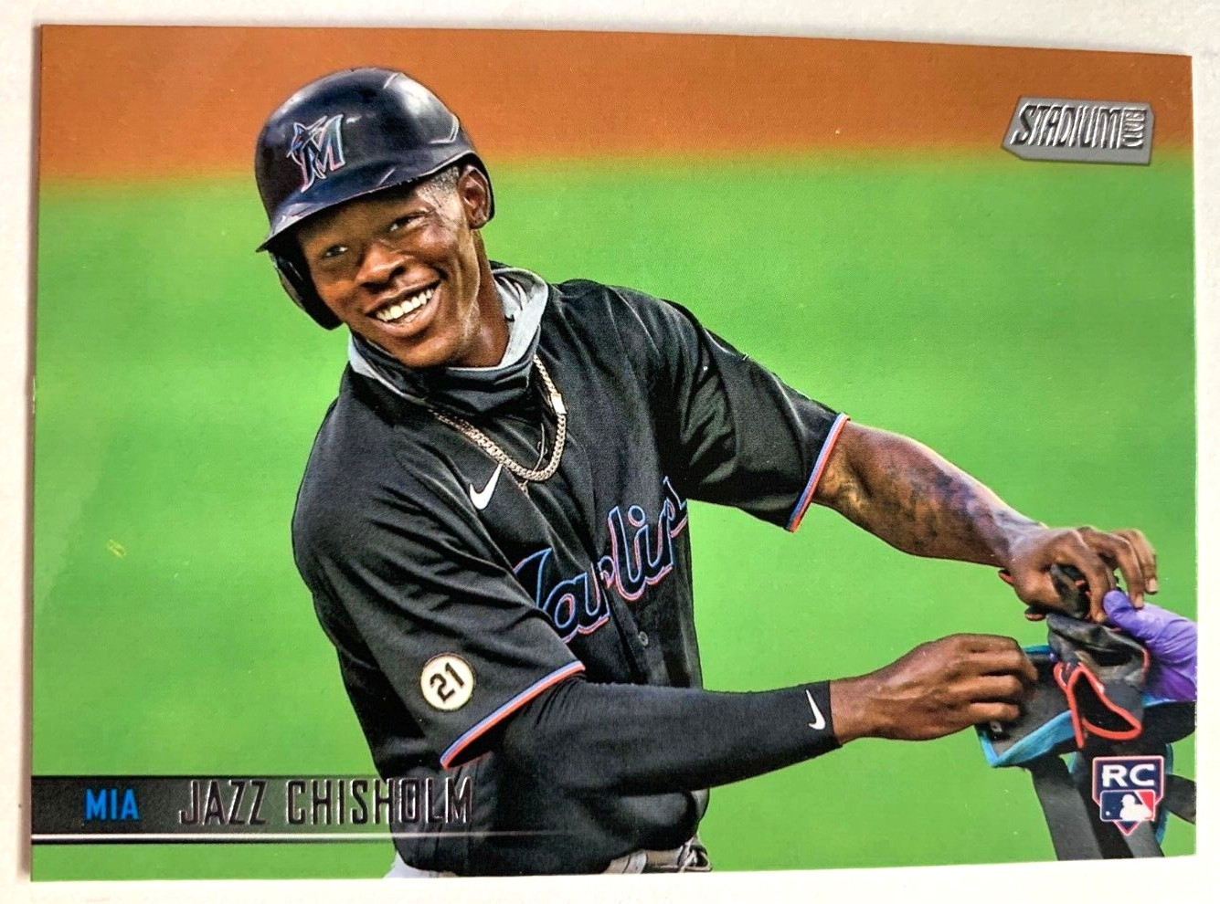 JAZZ CHISHOLM ROOKIE • 2021 Topps Stadium Club #47 • SHARP NEW YORK YANKEES RC!!