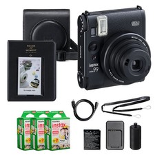 Fujifilm Instax Mini 99 Instant Film Camera Black w/ 60 Film, Case Album