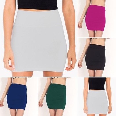 Mode Röcke Slim Fit Hohe Taille Bleistift Sexy Kurz Eng Bodycon Unterteile