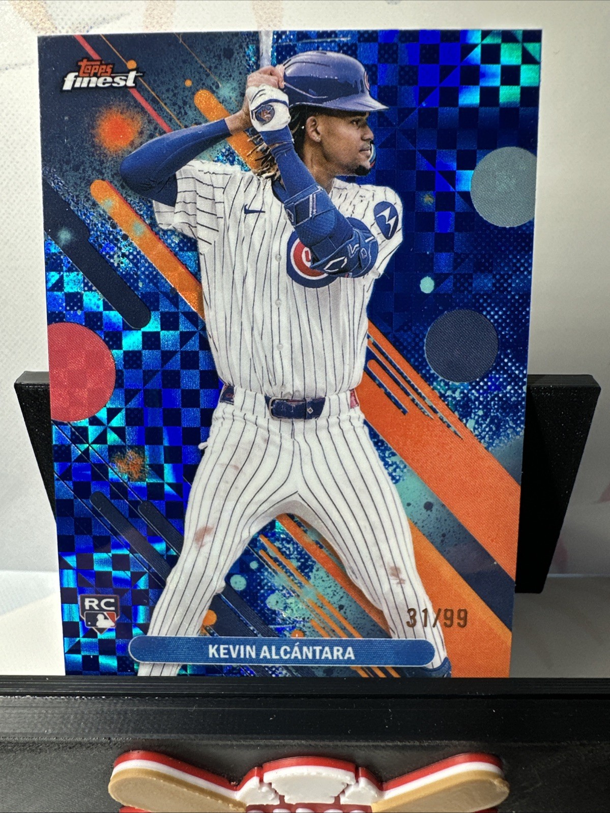 2025 Topps Finest Kevin Alcantara #33 Blue Checkerboard /99