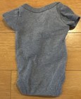 CLOUD ISLAND Gray One-Piece Bodysuit for Unisex Baby Newborn-6M Short Sleeve — photo 3