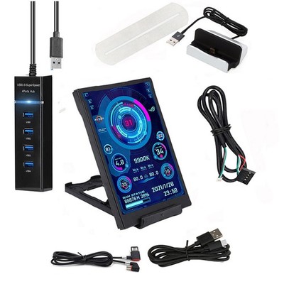 3.5'' USB TYPE-C Secondary Screen IPS CPU GPU RAM Monitor Display Freely AIDA64