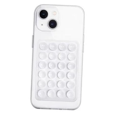Anteel Silicone Suction Phone Case Mount, Non Slip Sticky Phone Grip for White