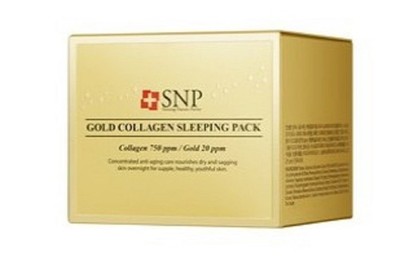 SNP Gold Collagen Sleeping Pack 100ml Anti Wrinkle Nutrition Elastic Jelly type