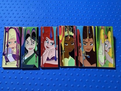 Disney Princess Paint Drip Complete Set Of Six Pins From Artland LE 150