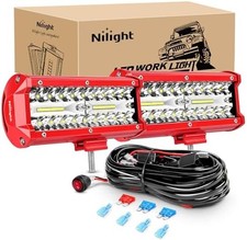 LED light bar set with wiring kit