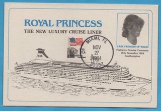 3 ENVELOPPES ILLUSTREES PAQUEBOTS QUEEN ELISABETH II ET ROYAL PRINCESS 4 SCANS