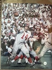 YA Tittle Signed Autographed Color Game Action 8x10 Photo New York Giants COA