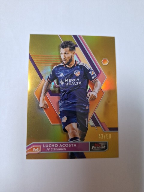 2023 Topps Finest MLS - Luciano Acosta #84 Gold Refractor /50