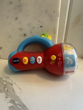 VTech Spin and Learn Color Flashlight Educational Learning Toy Blue Tested Works
