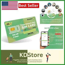 Prepaid 4G LTE SIM Card for Unlocked Devices Compatible with AT&T T-Mobile Ve...