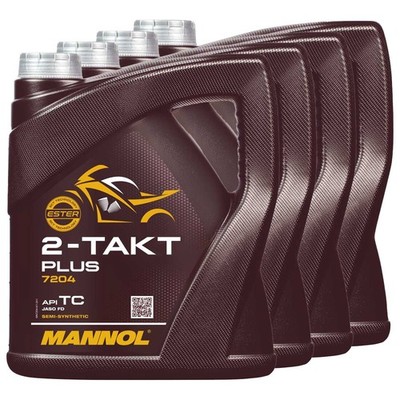 Motoröl MANNOL 2-Takt API TC 4 x 4 Liter für Aprilia Beta Benelli Gilera Kymco