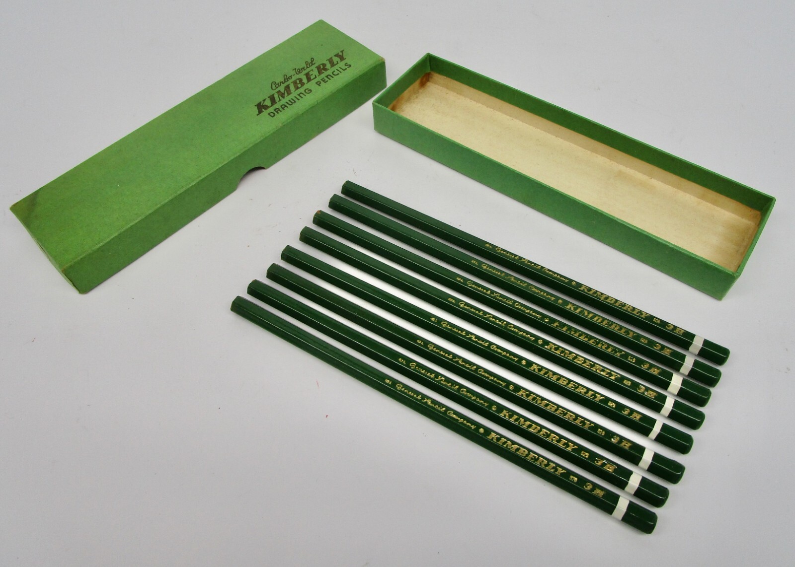 Lot Of 8 3h Vintage Green Box Tracing Art Supply Unused