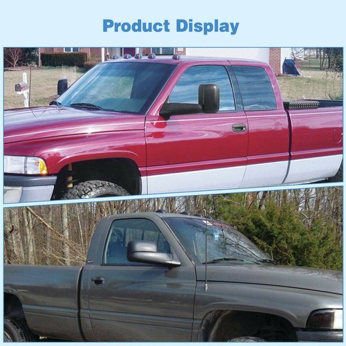 Tow Mirrors for 94-97 Dodge RAM 1500 2500 3500 Flip up Power Adjustable Mirror - Bild 8 von 8