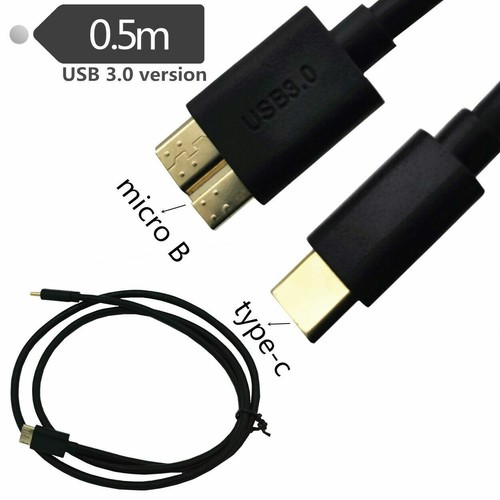 USB 3.1 Type C (USB-C) to USB 3.0 Micro-B Cable For Apple Macbook Pro Chromebook - Picture 10 of 14